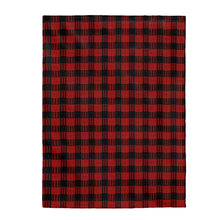 Load image into Gallery viewer, Kanaka Plaid Velveteen Plush Blanket (Red)
