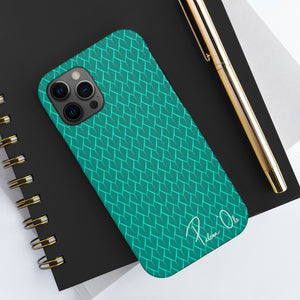 Spear Script Phone Case (Teal)