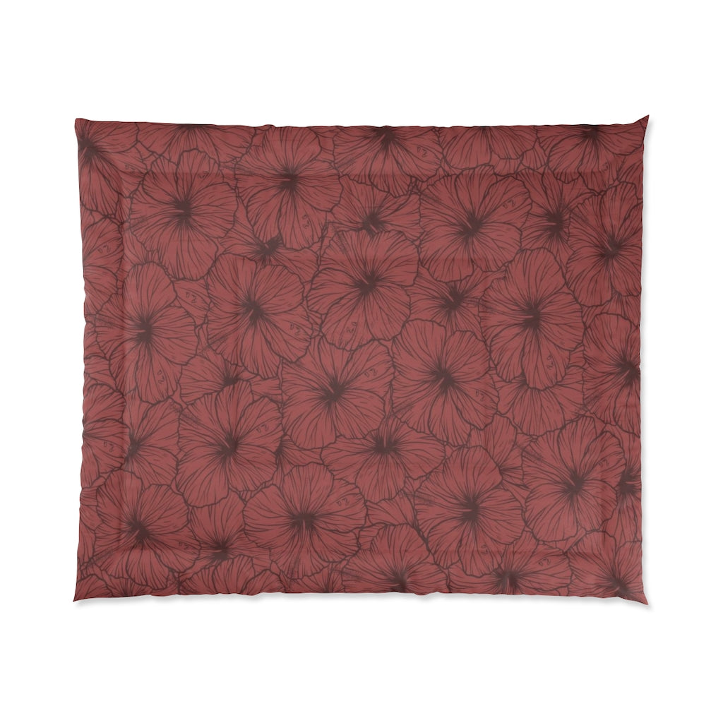 Hibiscus Comforter (Pink)