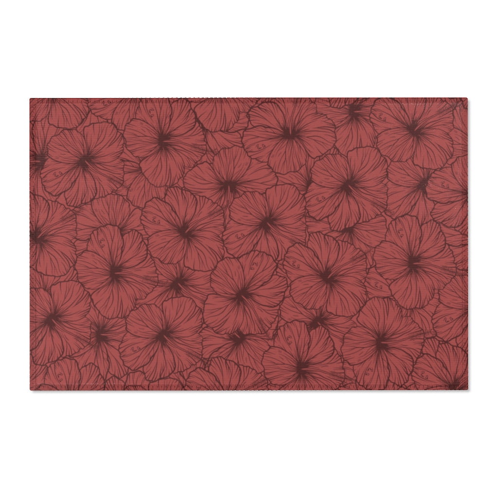 Hibiscus Area Rug (Pink)