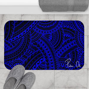 Tribal Bath Mat (Royal Blue)