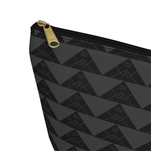 ‘Io Script Accessory Pouch w T-bottom (Gray)