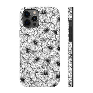 Hibiscus Phone Case (B&W)