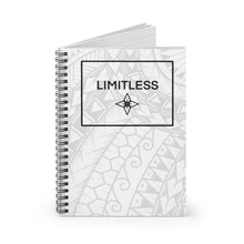 Load image into Gallery viewer, Tribal LIMITLESS Square Spiral Notebook - Ruled Line (White)
