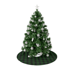 Kanaka Plaid Christmas Tree Skirt (Green)