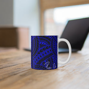 Tribal Graphic Mug 11oz (Royal Blue)