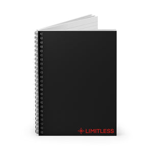 Red LIMITLESS Spiral Notebook - Ruled Line