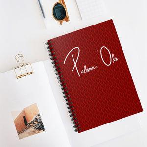 Spear Script Spiral Notebook - Ruled Line