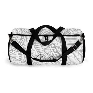 Tribal Script Duffel Bag (White)