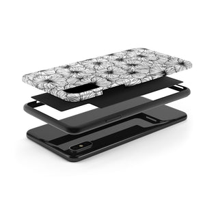 Hibiscus Phone Case (B&W)
