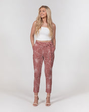 Load image into Gallery viewer, Hibiscus Women&#39;s Belted Tapered Pants (Light Pink)
