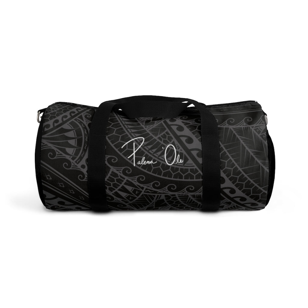 Tribal Script Duffel Bag (Gray)