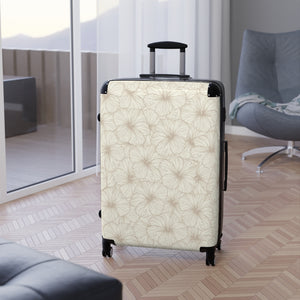 Hibiscus Suitcase (Off White)