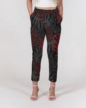 Load image into Gallery viewer, Laua’e Women&#39;s Belted Tapered Pants (Red)
