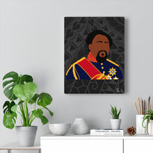 Load image into Gallery viewer, King Kamehameha V Canvas Gallery Wraps (Black)
