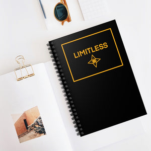 Yellow LIMITLESS Square Spiral Notebook - Ruled Line