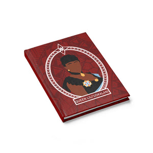 Tribal Queen Liliuokalani Journal - Ruled Line (Red)