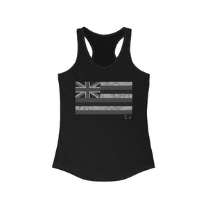 Kanaka Kollection Tribal Flag Racerback Tank (B&W)