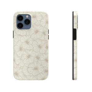 Hibiscus Phone Case (Off White)