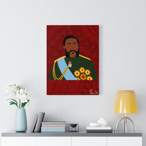 King Kalākaua Canvas Gallery Wraps (Red)