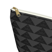 Load image into Gallery viewer, ‘Io Script Accessory Pouch w T-bottom (Gray)
