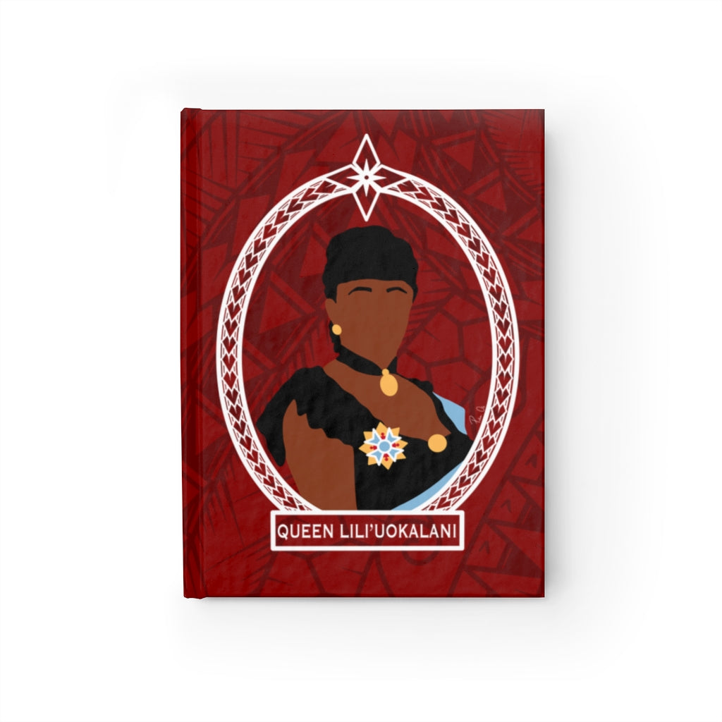 Tribal Queen Liliuokalani Journal - Ruled Line (Red)