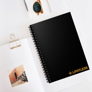 Yellow LIMITLESS Spiral Notebook - Ruled Line