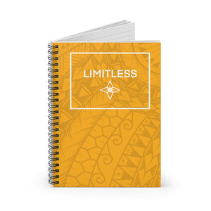 Tribal LIMITLESS Square Spiral Notebook - Ruled Line (Yellow)