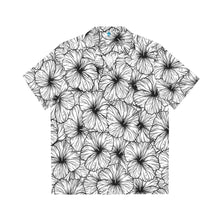 Load image into Gallery viewer, Hibiscus Aloha Shirt (B&amp;W)
