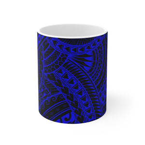 Tribal Graphic Mug 11oz (Royal Blue)