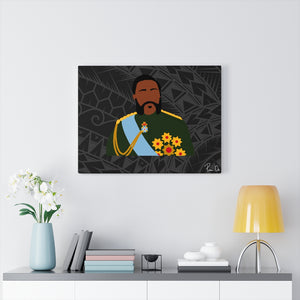King Kalākaua Canvas Gallery Wraps (Black)