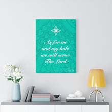 Load image into Gallery viewer, Scripture Canvas Gallery Wraps (Teal)
