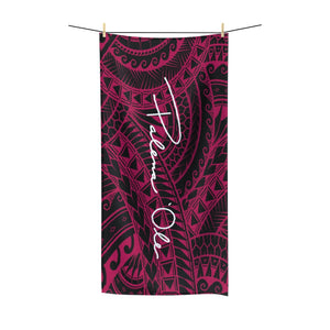 Tribal Polycotton Towel (Pink)