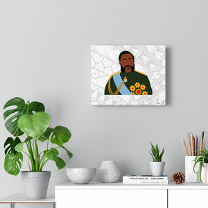 King Kalākaua Canvas Gallery Wraps (White)