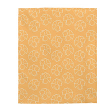 Load image into Gallery viewer, Puakenikeni Velveteen Plush Blanket (Light Orange)
