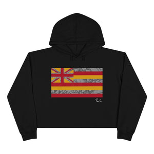 Kanaka Kollection Tribal Flag Cropped Hoodie (Y/G)