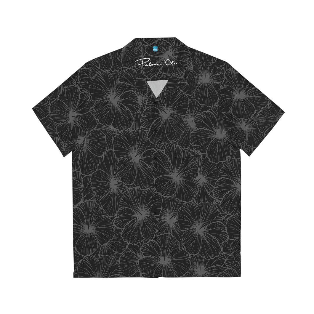 Hibiscus Aloha Shirt (Gray)