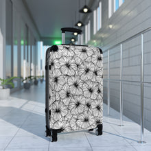 Load image into Gallery viewer, Hibiscus Cabin Suitcase (B&amp;W)

