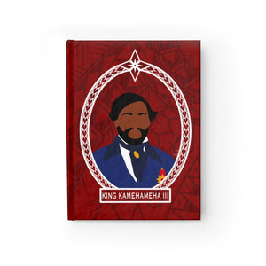 Tribal King Kamehameha III Journal - Ruled Line (Red)