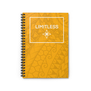 Tribal LIMITLESS Square Spiral Notebook - Ruled Line (Yellow)