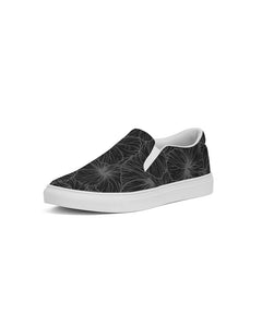 Hibiscus Women's Slip-On Canvas Shoe (Gray)