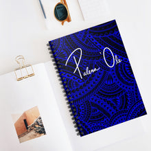 Load image into Gallery viewer, Tribal Spiral Notebook - Ruled Line (Royal Blue)
