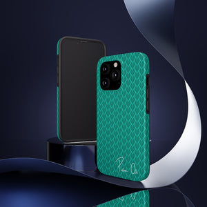 Spear Script Phone Case (Teal)