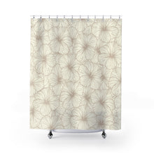 Load image into Gallery viewer, Hibiscus Shower Curtain (Off White)
