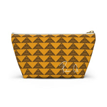 Load image into Gallery viewer, ‘Io Script Accessory Pouch w T-bottom (Yellow)
