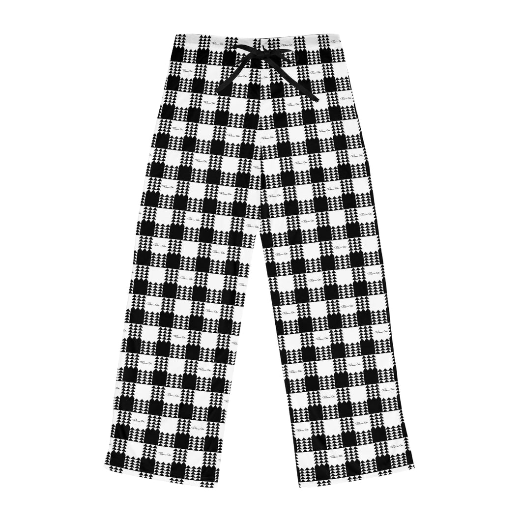 Women’s Kanaka Plaid Pajama Pants (White)