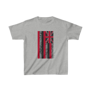 Kanaka Kollection Tribal Flag Kids Heavy Cotton™ Tee (Gray)