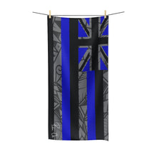 Load image into Gallery viewer, Tribal Flag Polycotton Towel (Royal Blue)
