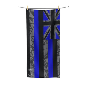 Tribal Flag Polycotton Towel (Royal Blue)