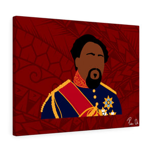 King Kamehameha V Canvas Gallery Wraps (Red)